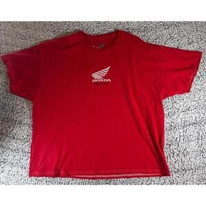 Honda Wing Logo T-Shirt Men’s XXL Red Short Sleeve Tee NWT $29.99